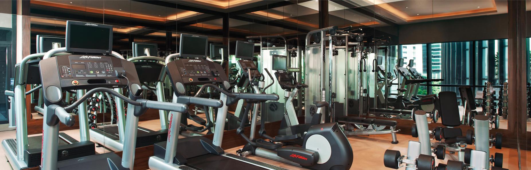 gym with state-of-the-art equipment