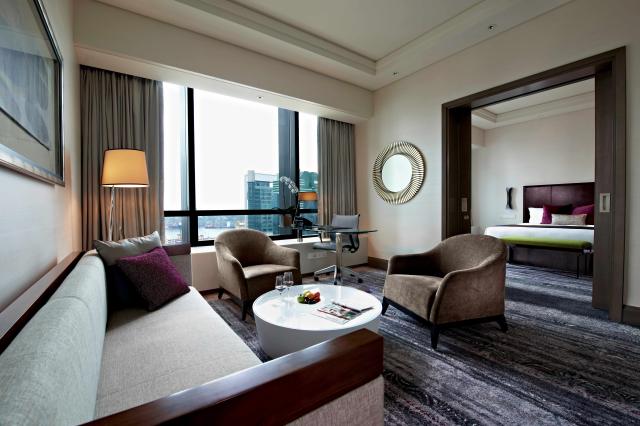 spacious hotel suite